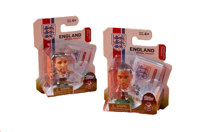 football figures in blister packaging