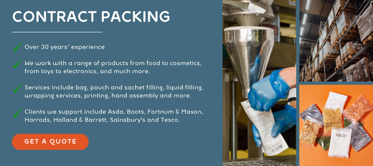 contract packing benefits with wepack and images of services