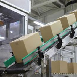 a bunch of vertical form fill seal packages in boxes